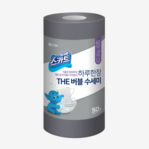 The 버블 수세미 그레이 50매