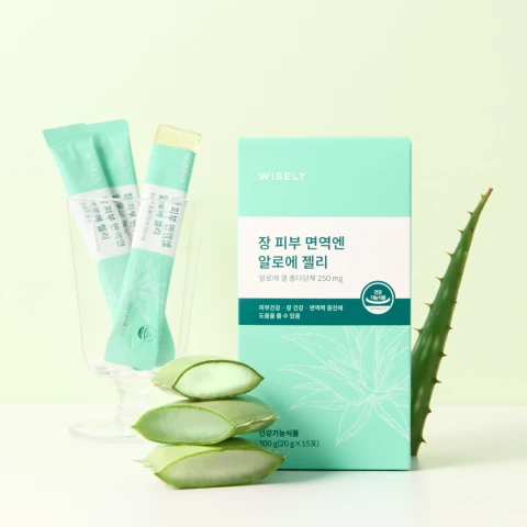장 피부 면역엔 알로에 젤리 (15일분)