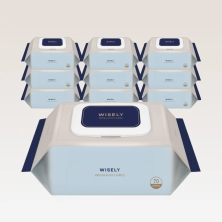 75gsm 프리미엄 아기 물티슈 70매 10팩