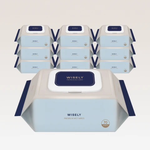 75gsm 프리미엄 아기 물티슈 70매 10팩
