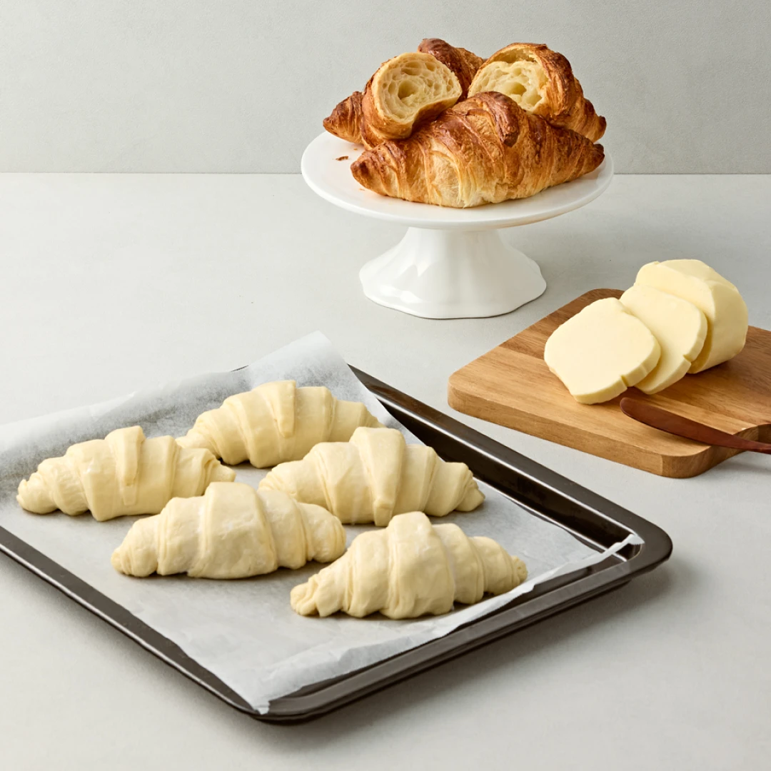 AOP버터 22%! 크루아상 냉동생지 70g*12개입