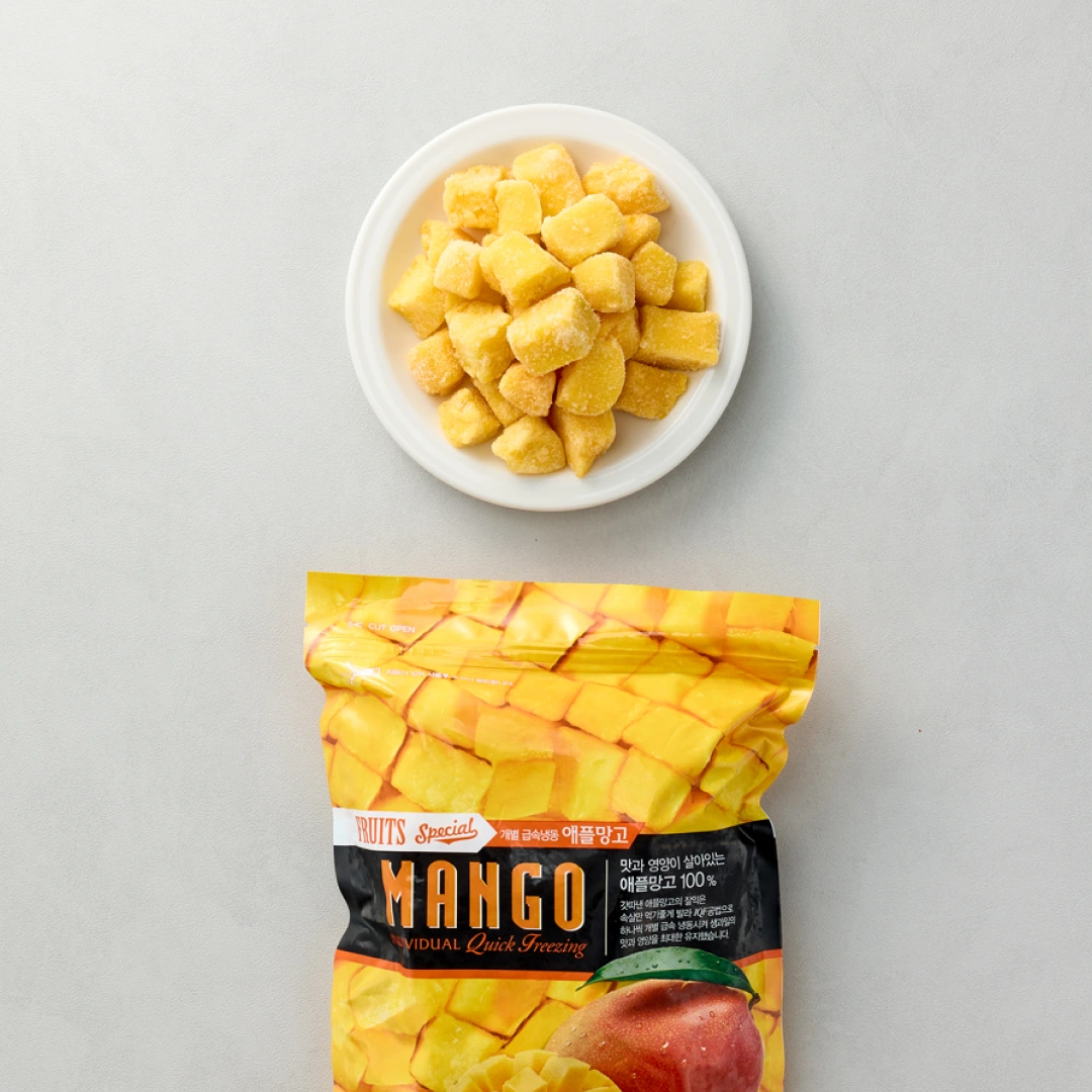 달콤한 IQF급속냉동 팜앤푸드 냉동 애플망고 1kg