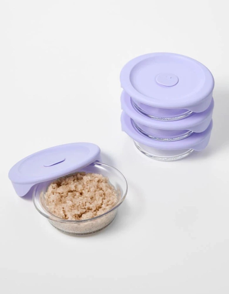 데일 걱정 없는 내열유리 밥용기 355ml 4개입