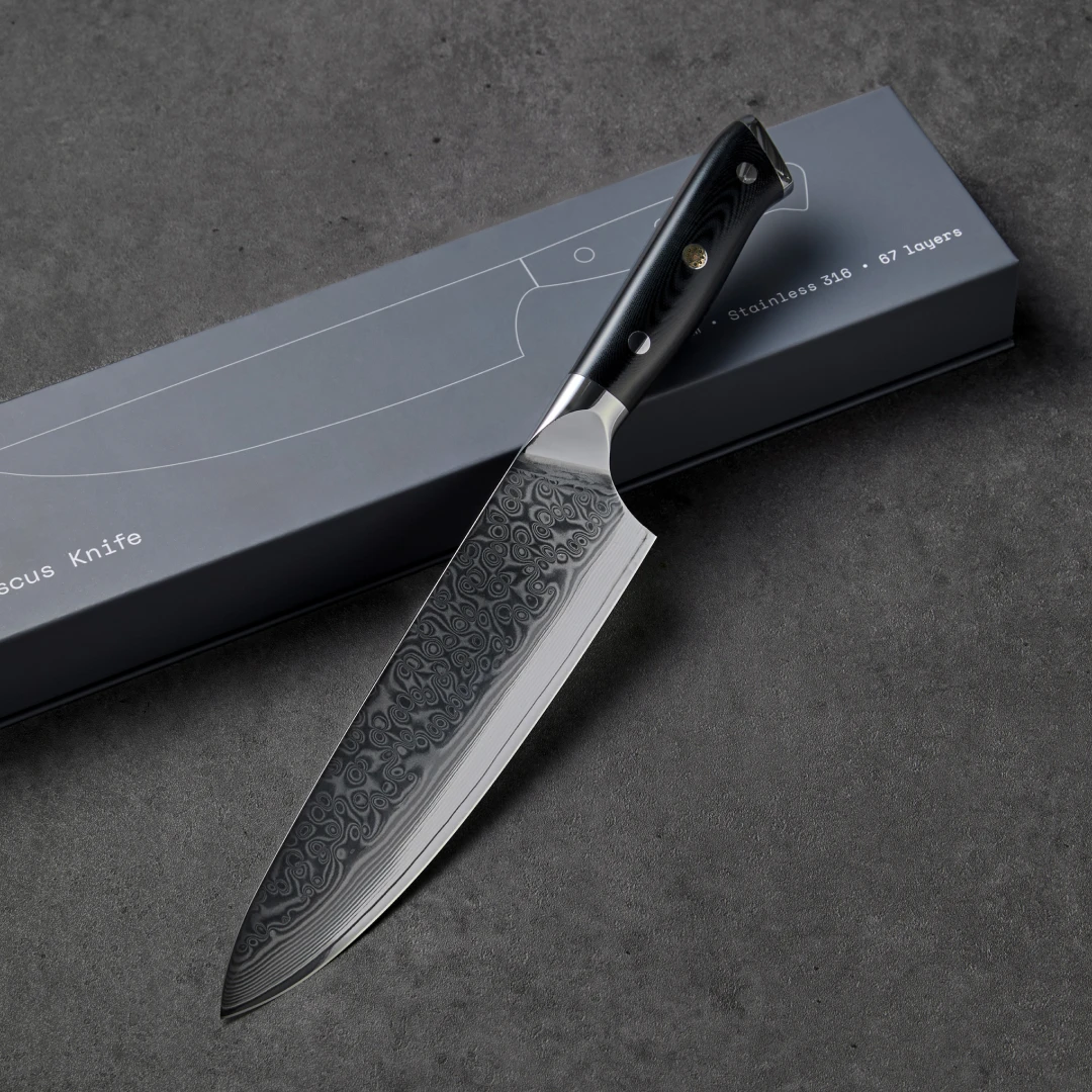 [시즌 단종] 스텐316 67겹 다마스커스 쉐프나이프