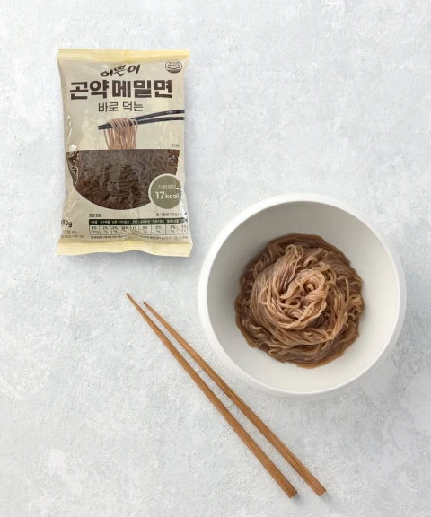 바로 먹는 쫄깃한 곤약메밀면 180g*4개입