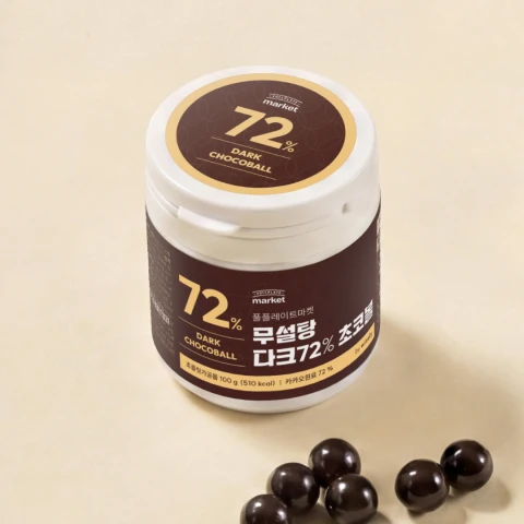 무설탕 카카오72% 다크 초코볼 100g