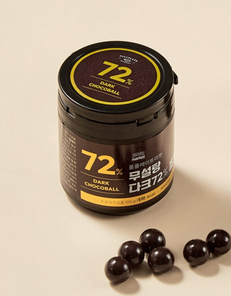 무설탕 카카오72% 다크 초코볼 100g