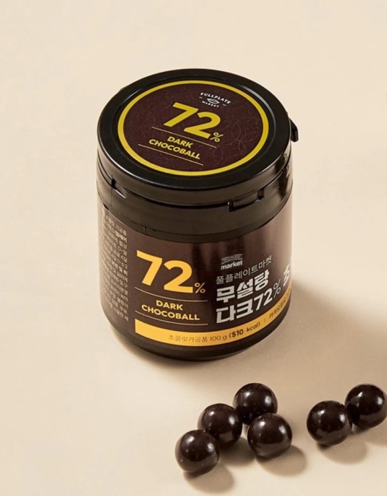 무설탕 카카오72% 다크 초코볼 100g