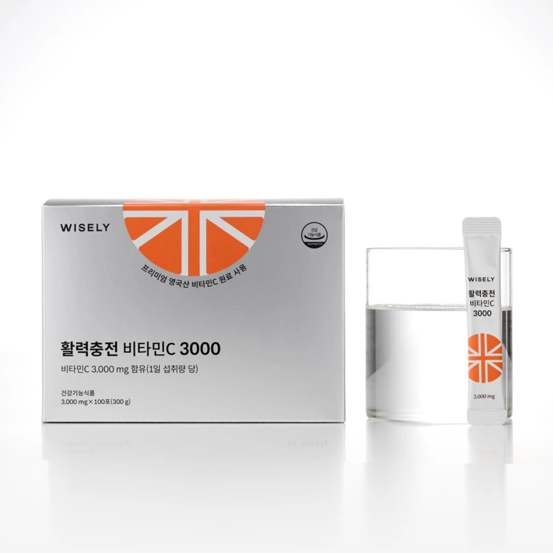 활력충전 영국산 비타민C 3000mg (100포)