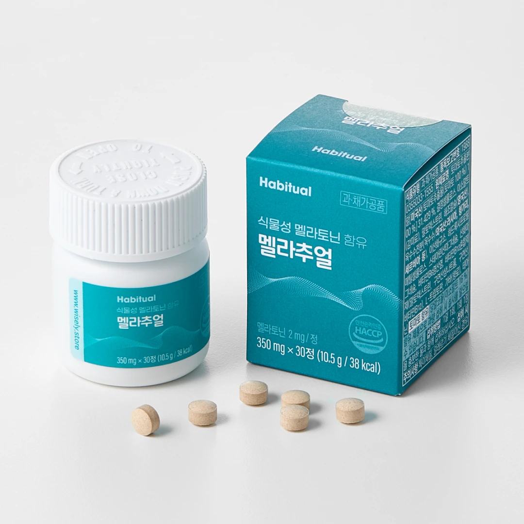 식물성 멜라토닌 함유 멜라추얼 (1개월분)