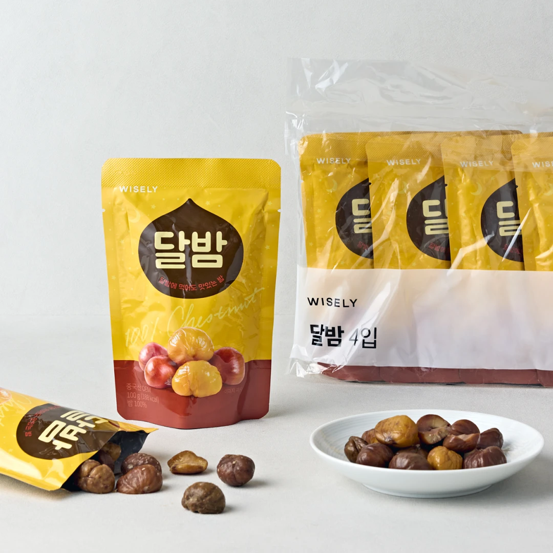 와이즐리 달밤 100g x 4입 (뜯어서 바로 먹는 밤)