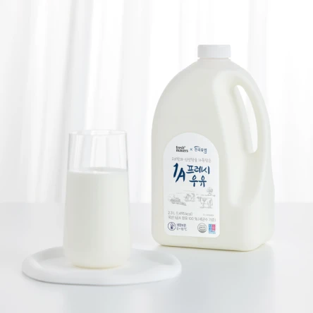 [와이즐리X건국유업] 1A프레시 우유 2.3L