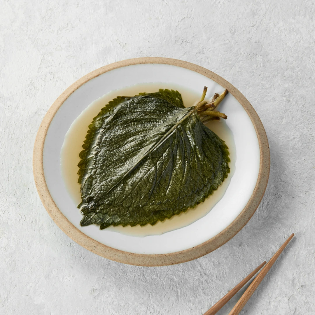 국산 깻잎으로 만든 밥도둑 깻잎장아찌 500G