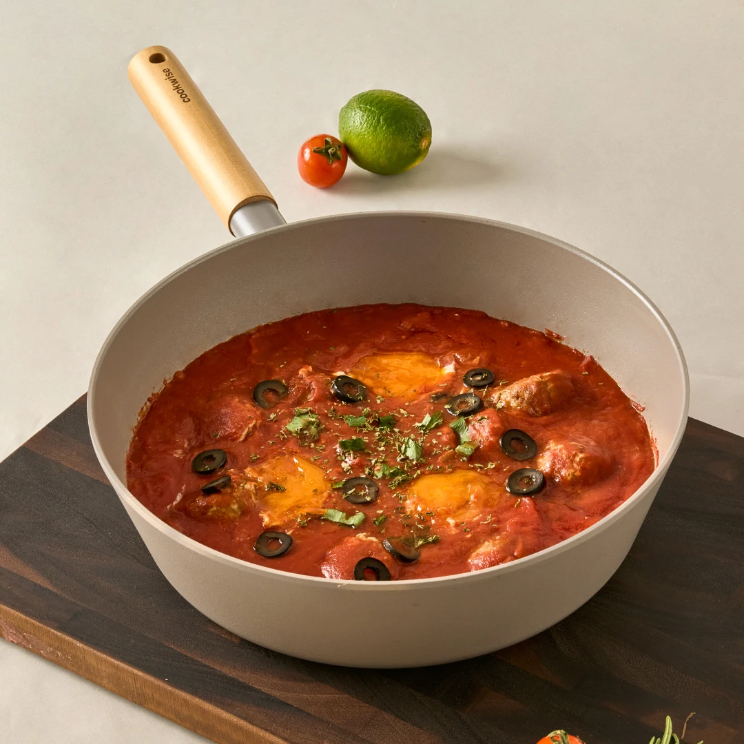 [재입고] 깊이감 있는 우드핸들 IH 팬 28cm