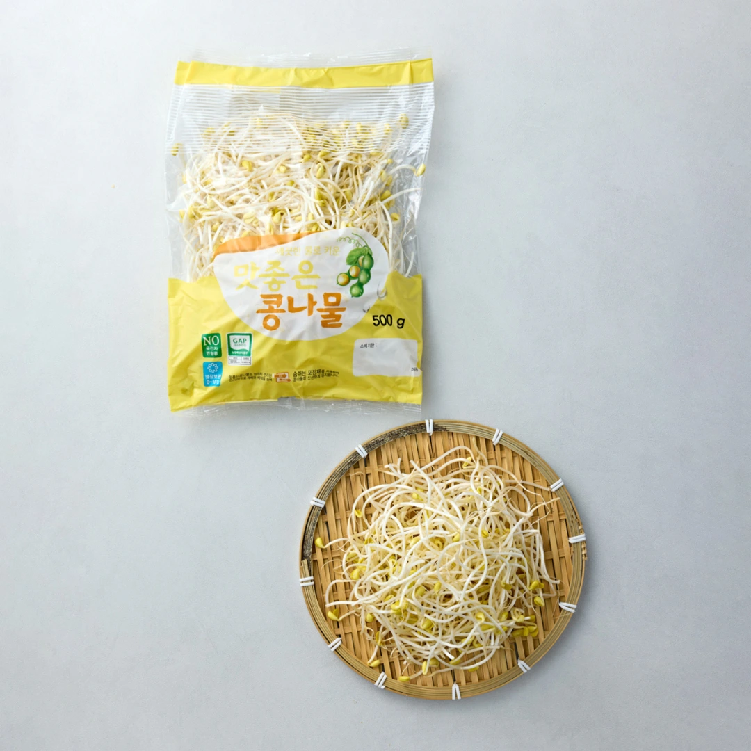 깨끗한 물로 기른 신선 아삭 GAP 콩나물 500g