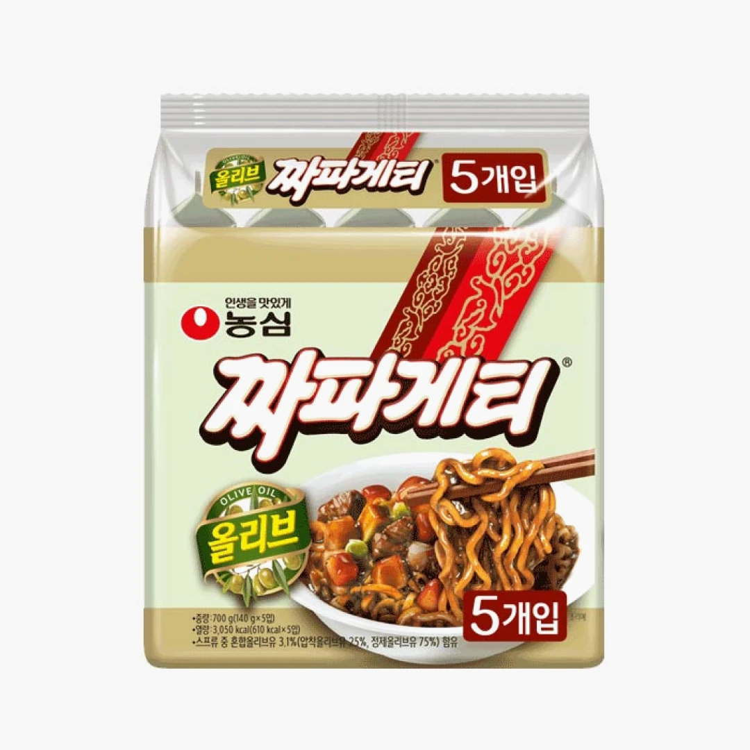 [농심] 올리브 짜파게티 140g*5개입