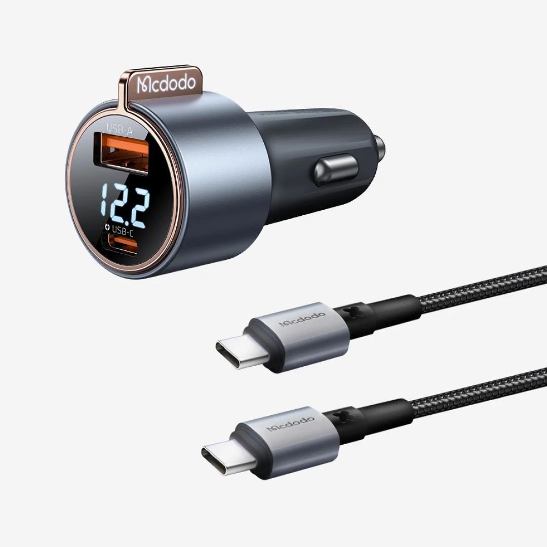 [맥도도]75W 2포트 차량용 고속 충전기+케이블 세트