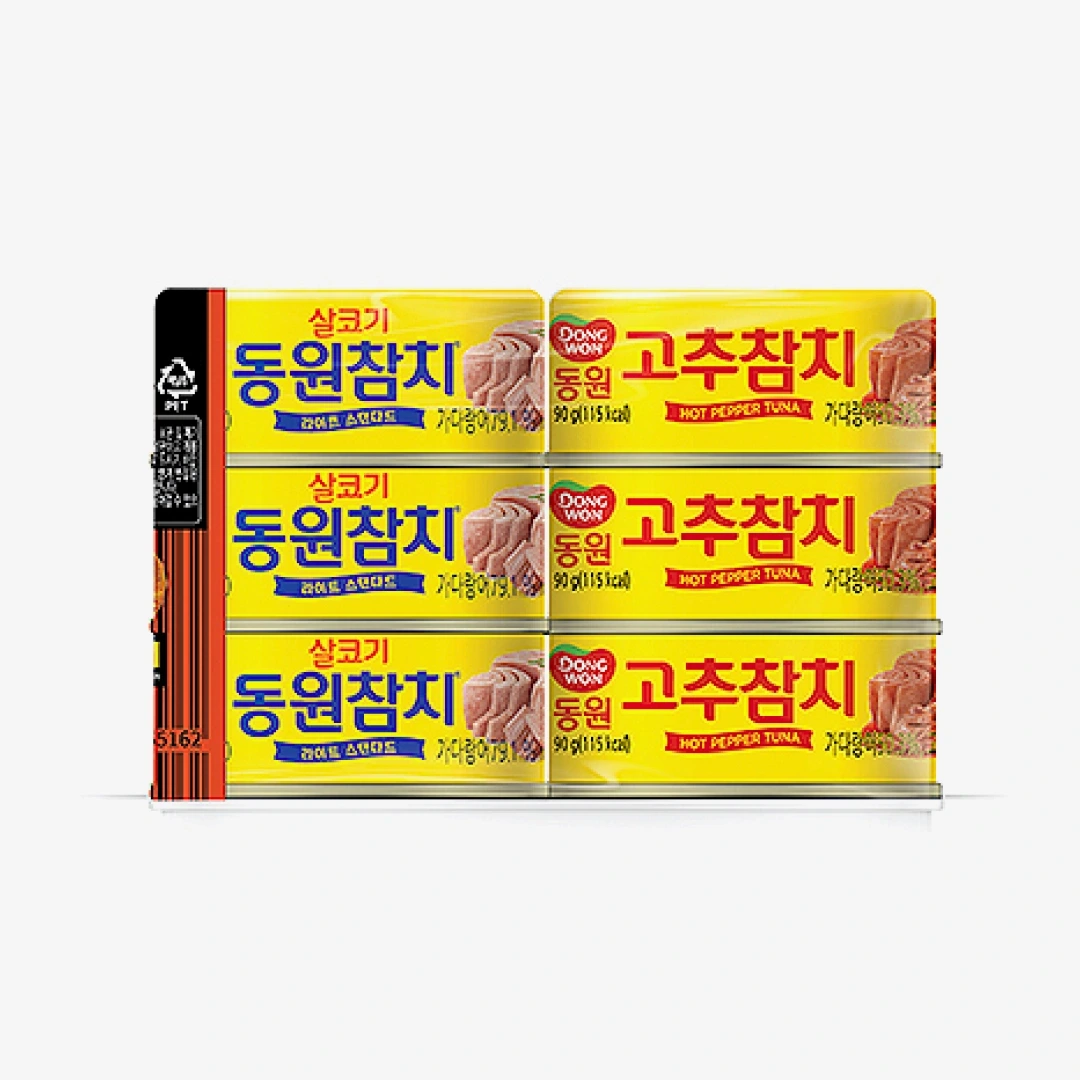 [동원]살코기참치90g*3+고추참치90g*3