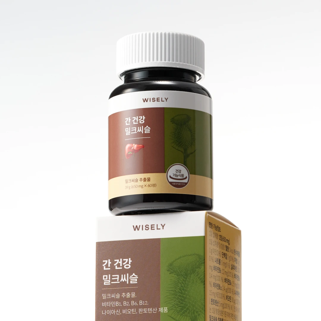 [밀크씨슬·비타민B군] 간 건강 밀크씨슬 플러스 (2개월분)