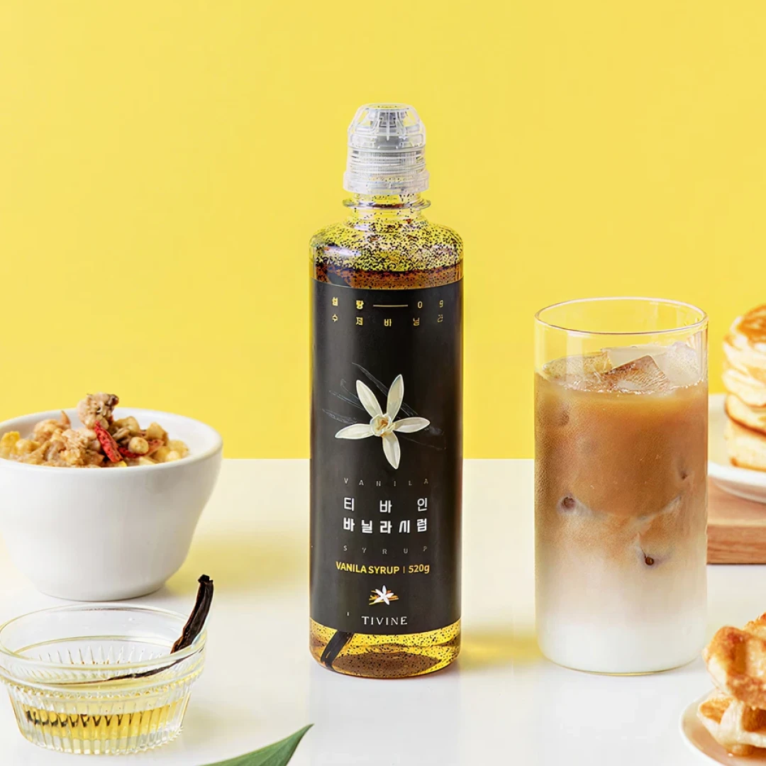 티바인 저당 알룰로스 바닐라빈 시럽 520g, 1개