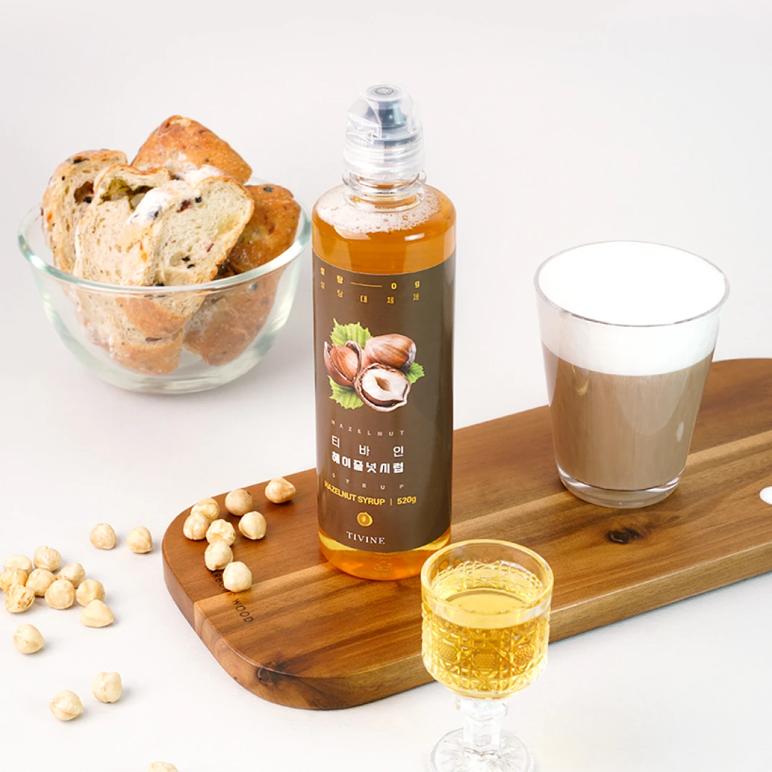 티바인 저당 알룰로스 헤이즐넛 시럽 520g, 1개