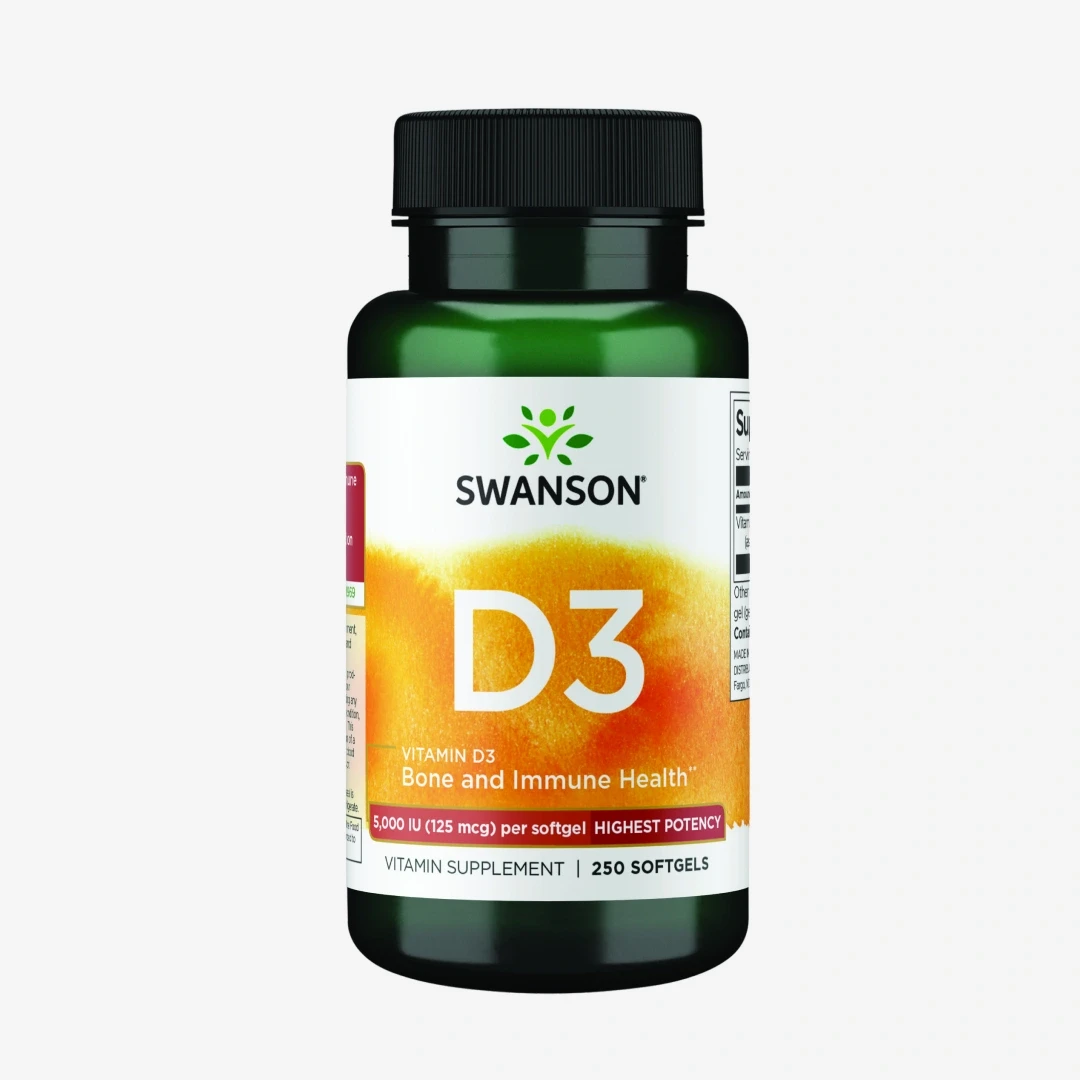 스완슨 하이 포텐시 비타민 D3 5000IU 소프트젤, 250정, 1개 (8개월 분)