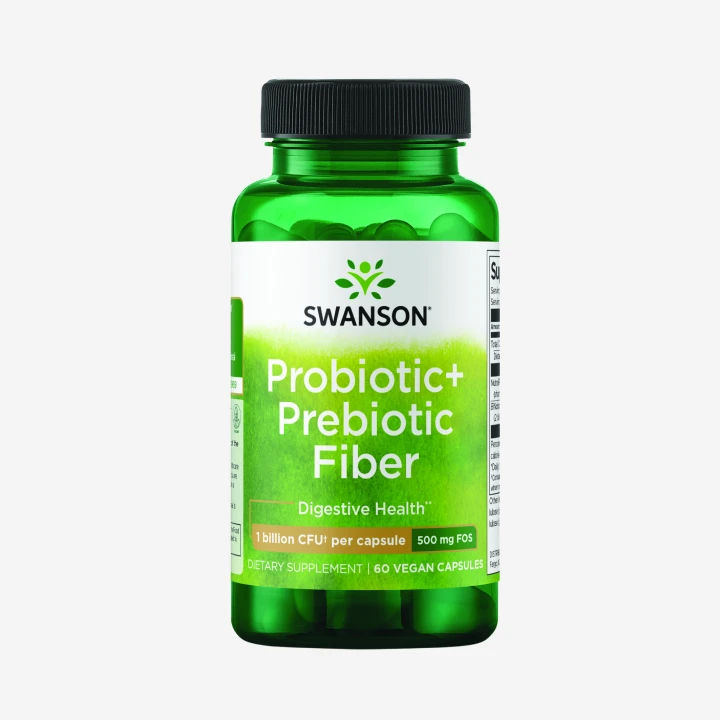 프로바이오틱 + 프리바이오틱 섬유소 10억 CFU 60캡슐