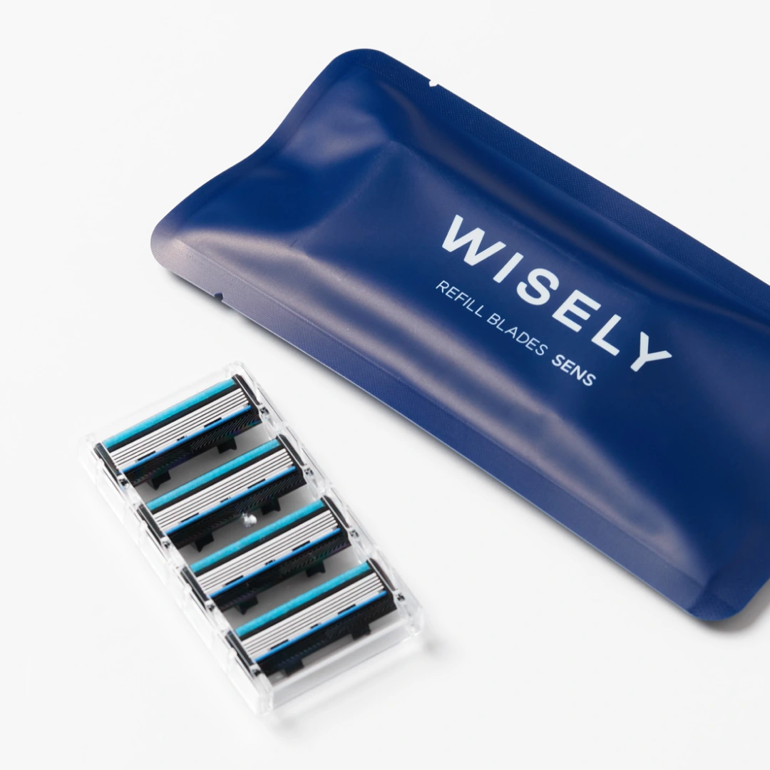 와이즐리 5중날 면도날 리필 SENS 4개입
