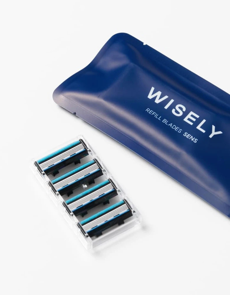 와이즐리 5중날 면도날 리필 SENS (4개입)