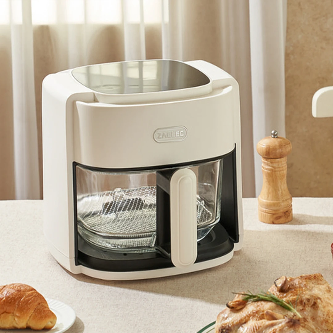 [자일렉] 글라스 에어프라이어 4.5L