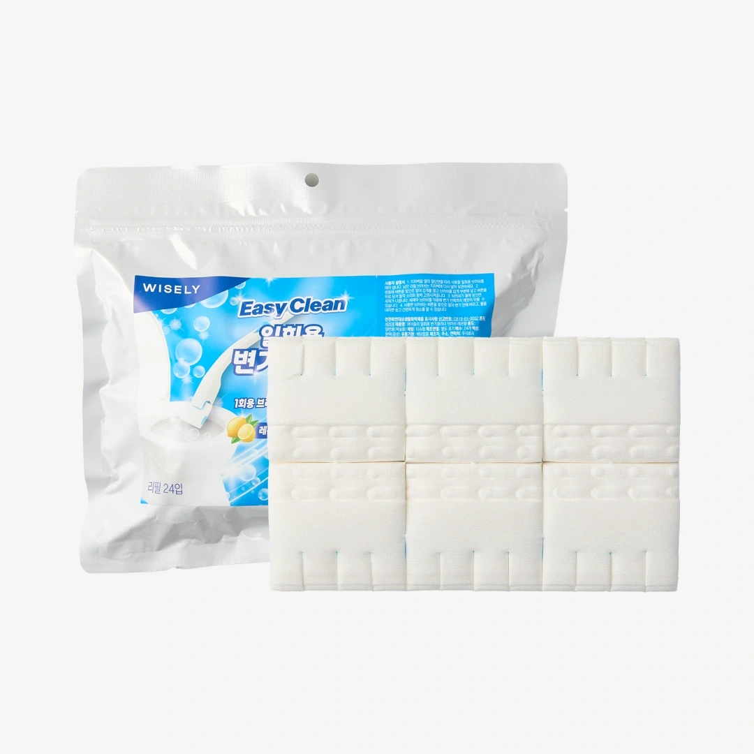 변기 청소가 쉬워지는 일회용 변기클리너 리필 24개입