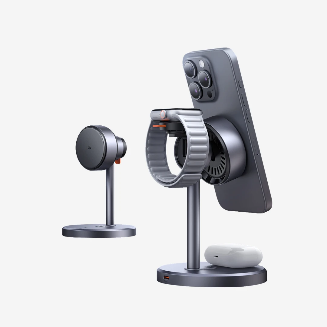 맥도도 프리미엄 qi2 맥세이프 3in1 무선 충전기 (애플워치 호환)