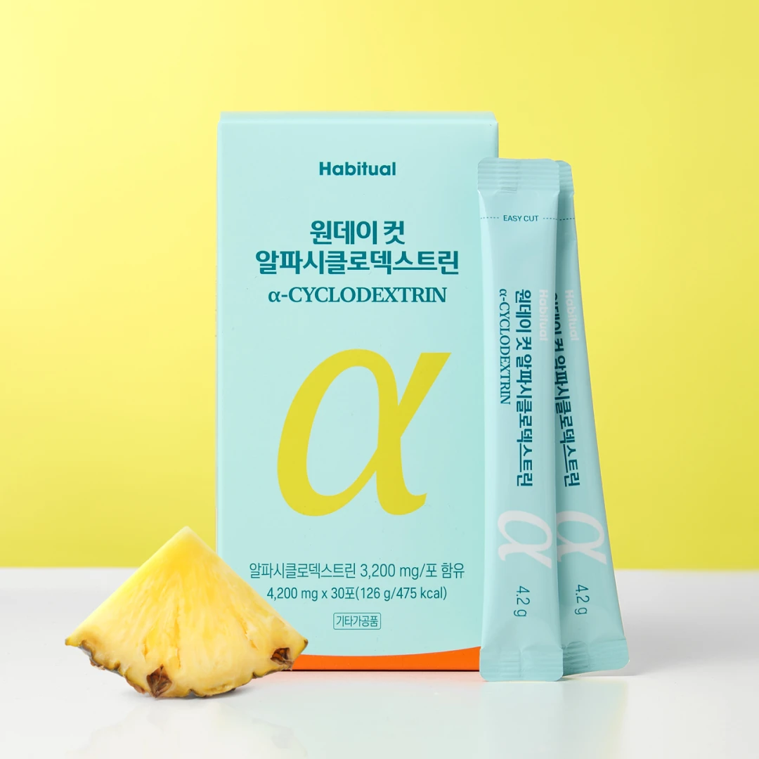 원데이 컷 알파시클로 덱스트린, 파인애플맛, 30포 (1개월분)