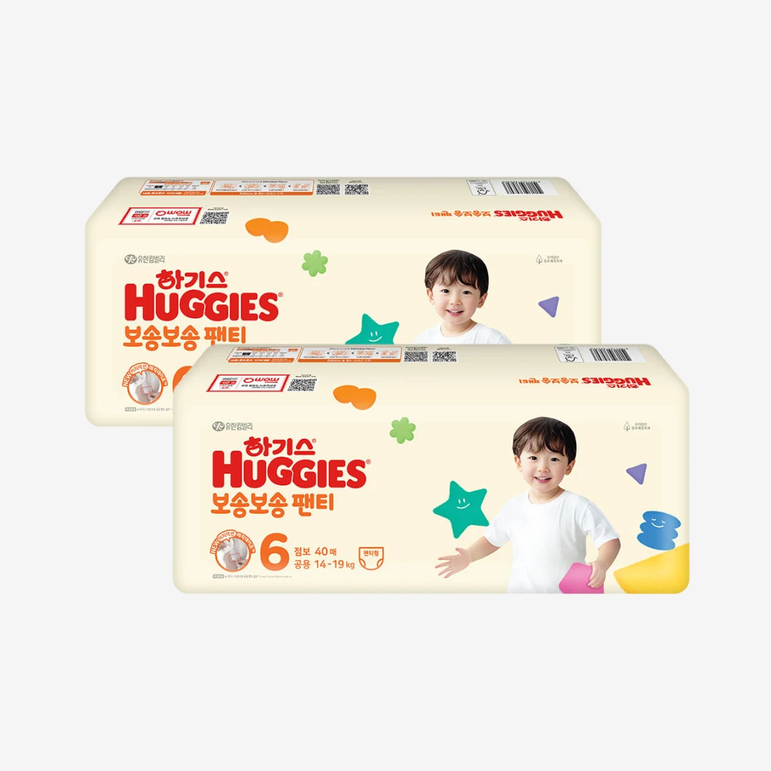 [하기스] 보송보송 팬티 6단계 2팩