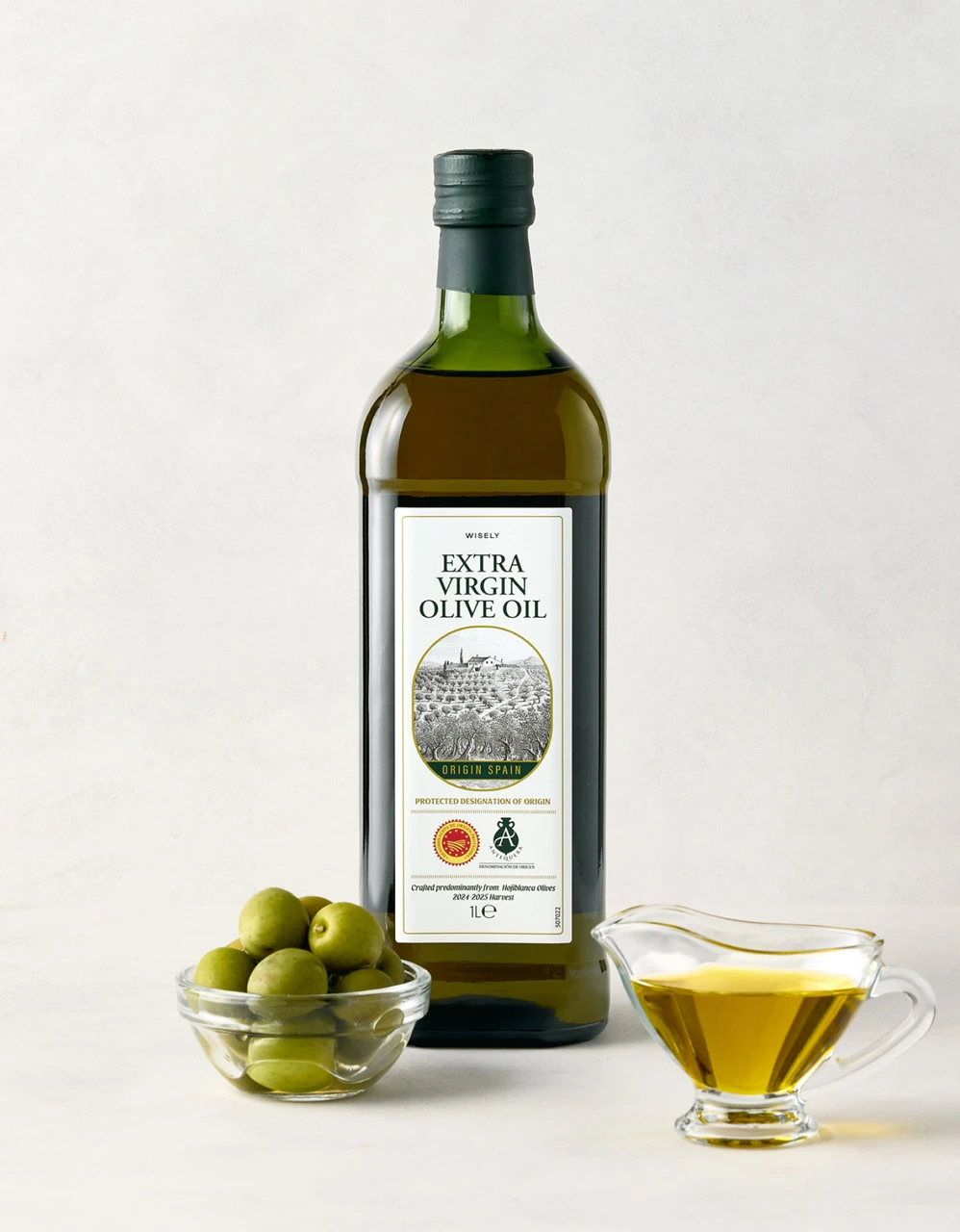와이즐리 엑스트라버진 올리브오일 1L – PDO 인증 / 산도 0.3% 이하