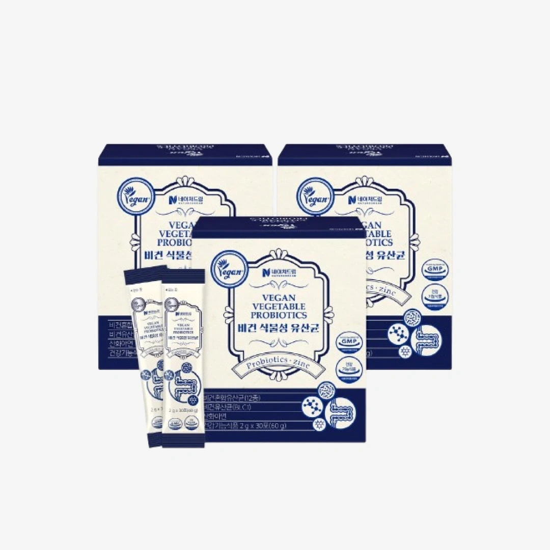 [한정수량] 네이처드림 비건 식물성 유산균 2g*30포*3박스