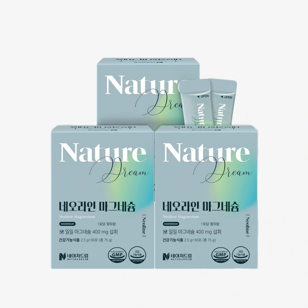 [한정수량] 네이처드림 네오라인 마그네슘 2.5g*30포*3박스