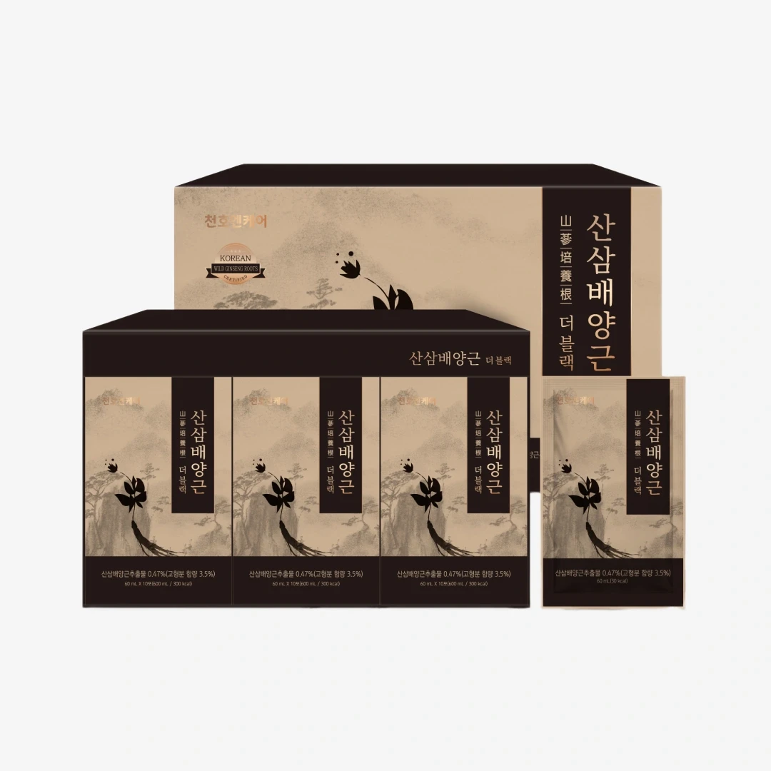 [한정수량] 천호엔케어 산삼배양근 더블랙 60ml*30팩*1상자