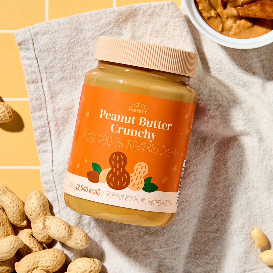 미국산 땅콩의 진한 풍미, 땅콩 100% 피넛버터 400g