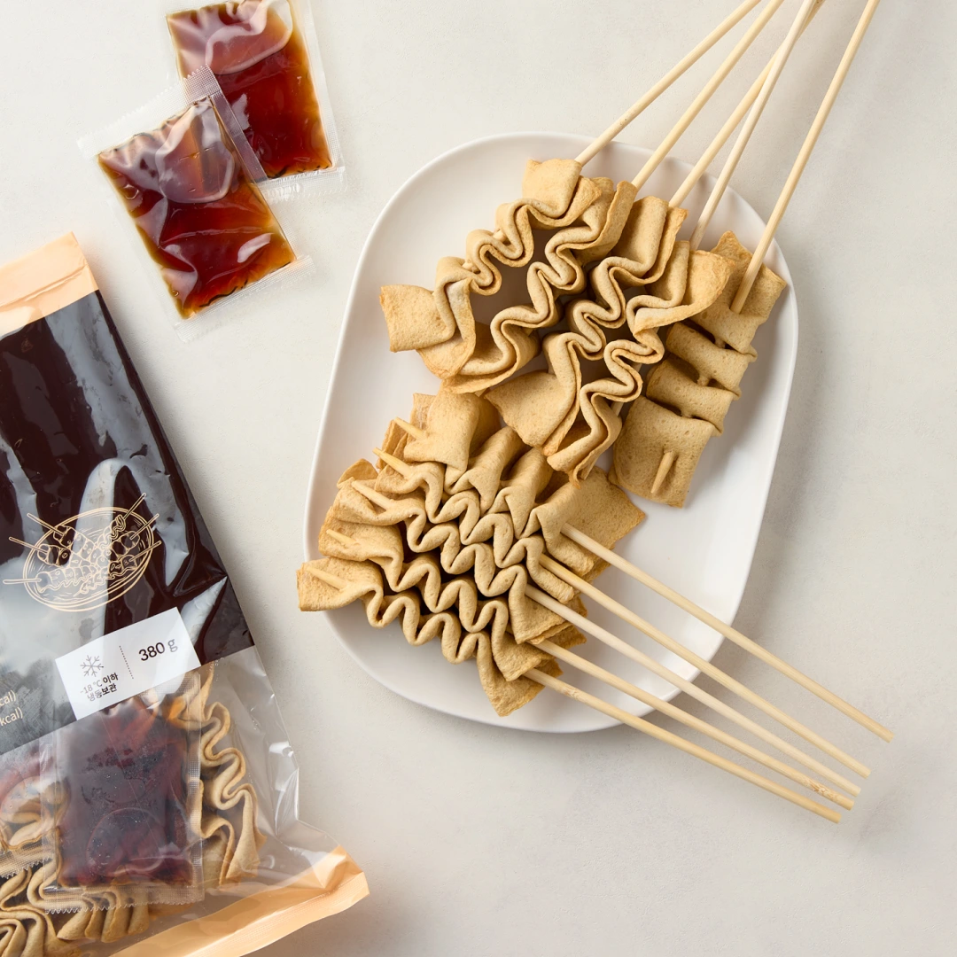 [하루특가] 연육함량 80% 쫄깃한 꼬치어묵 380g*4봉(40꼬치)