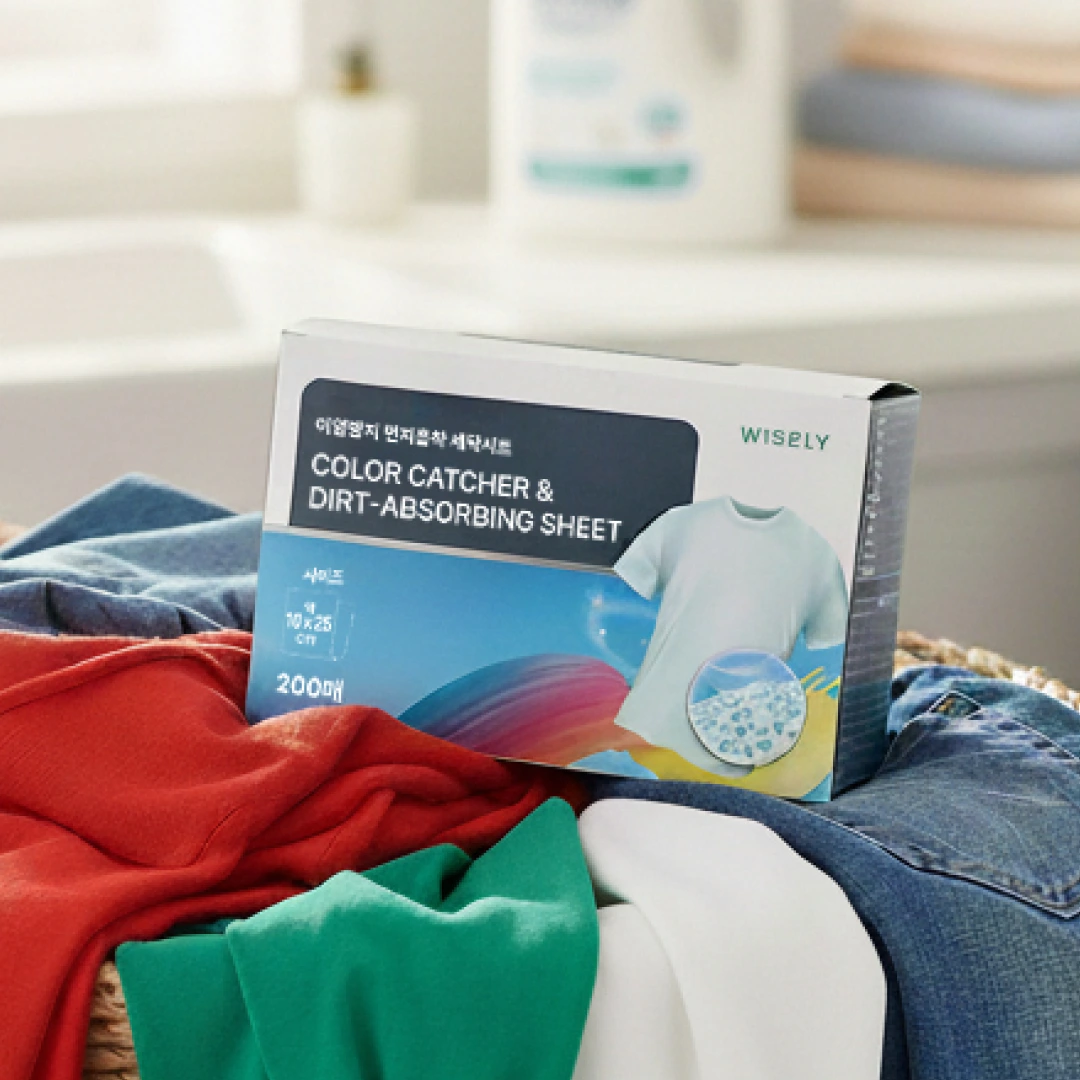 이염방지 먼지흡착 세탁시트 200매입