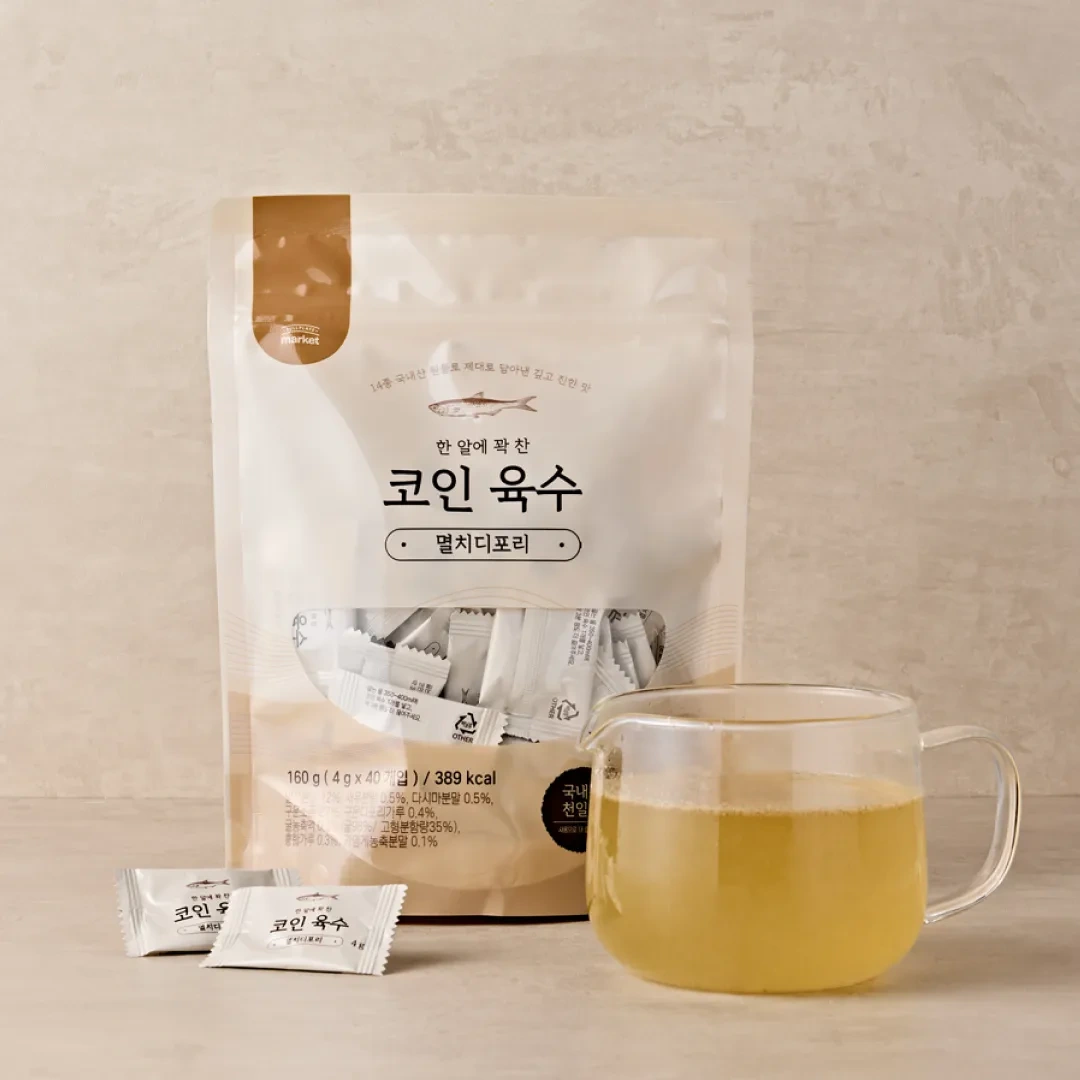 국내산 멸치·디포리 한알 코인육수 4g*40개입