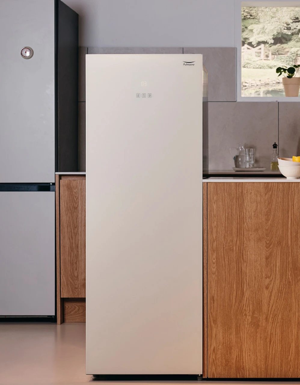 풀무원 26년형 148L 인버터 김치 냉장고 KS148EG1N2