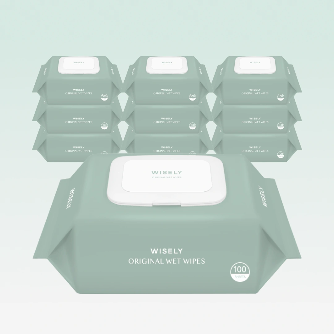 50gsm 오리지널 아기 물티슈 100매 10팩