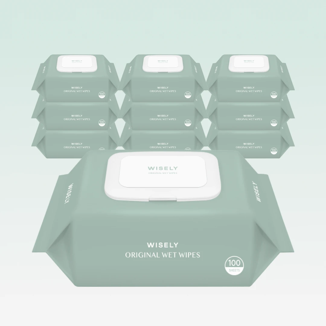 50gsm 오리지널 아기 물티슈 100매 10팩