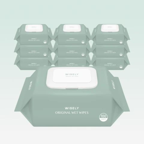 50gsm 오리지널 아기 물티슈 100매 10팩