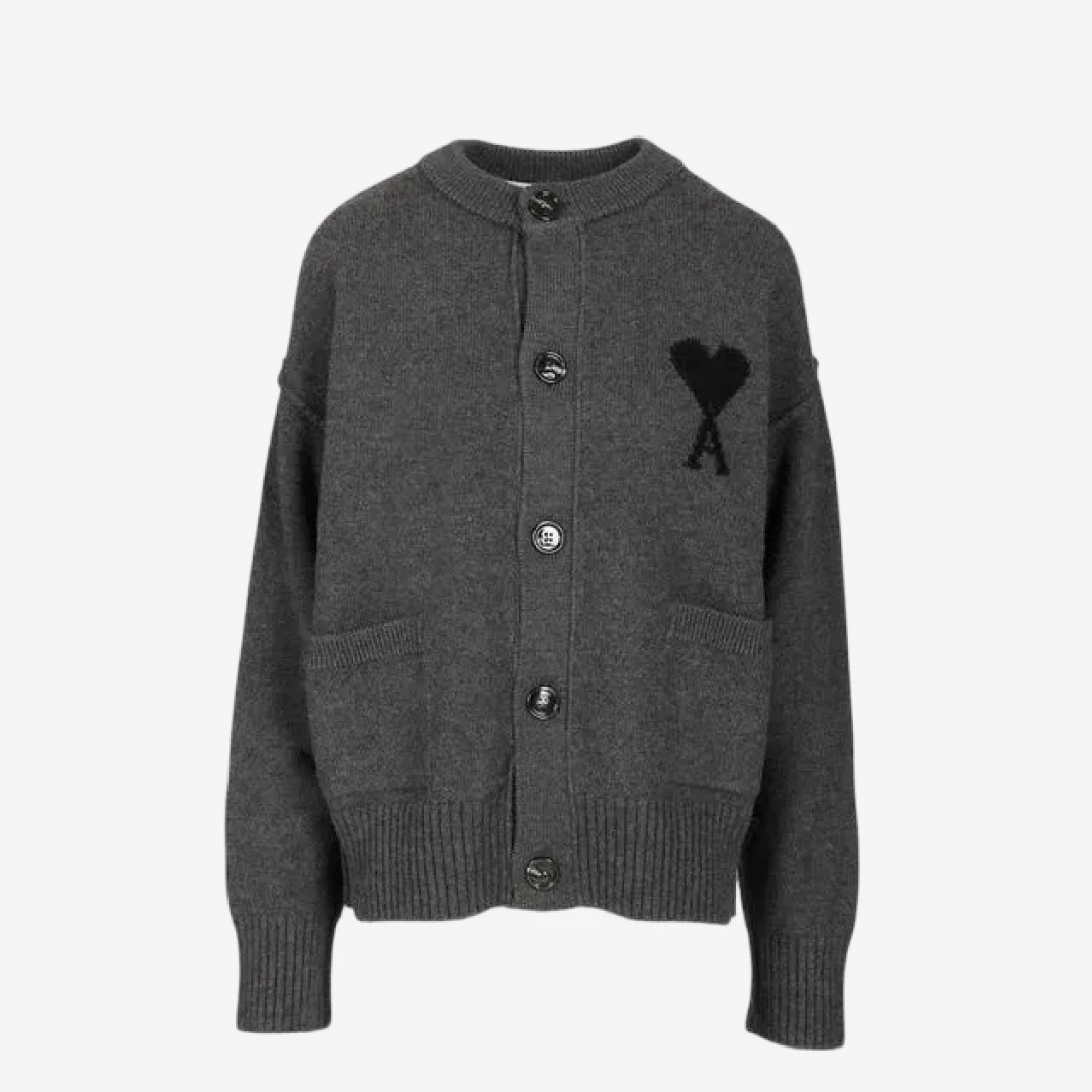 [한정수량] 25FW 아미 가디건 그레이 UKC3680180504(남녀공용)