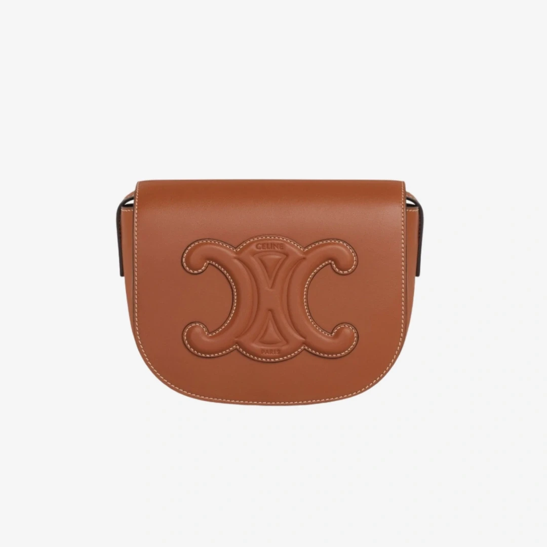 [2개 한정] 셀린느 스무스 카프스킨 폴코 레더 트리옹프 탄