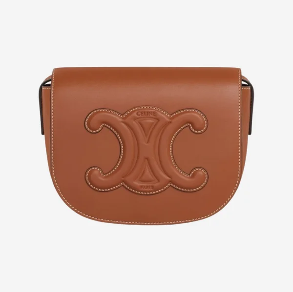 [2개 한정] 셀린느 스무스 카프스킨 폴코 레더 트리옹프 탄