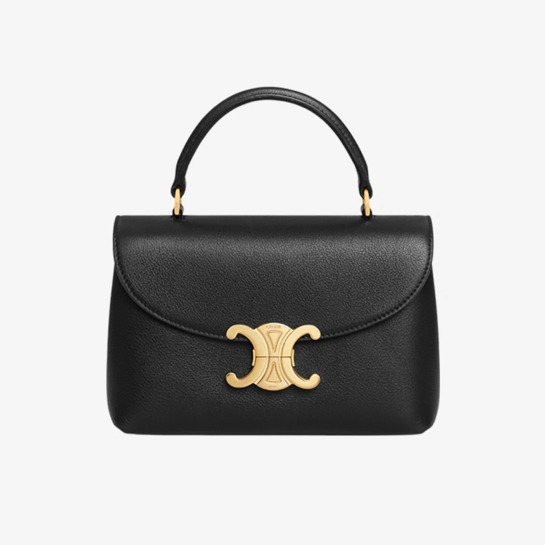 [2개 한정] 셀린느 틴 니노백 서플 카프스킨 블랙